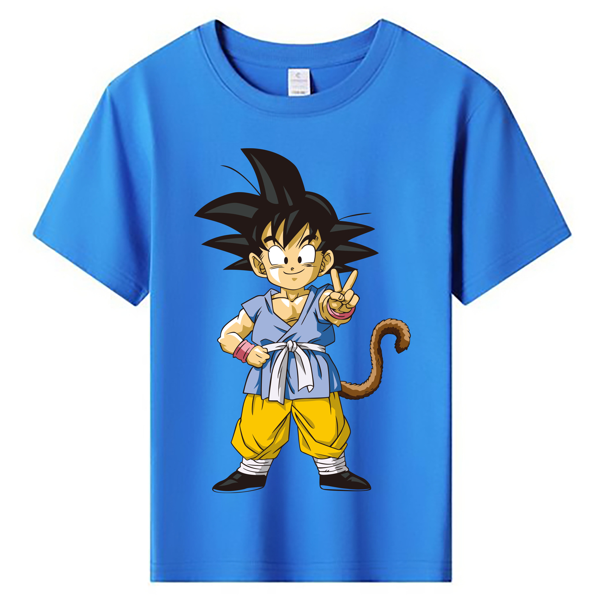 （画像用） ドラゴンボール 孫悟空（そん ごくう）Son Goku カカロット DRAGON BALL Kakarotto 綿100％キッズTシャツ（フロントプリント）